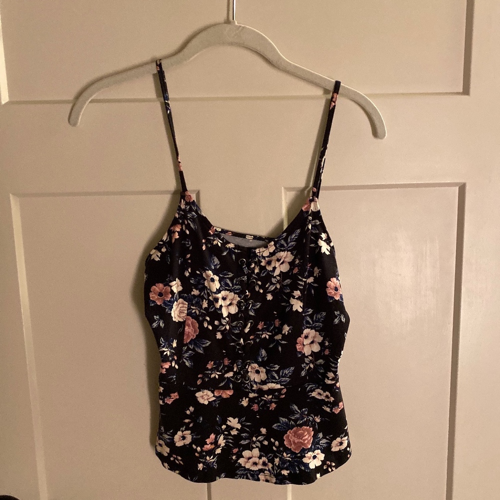 Floral Peplum Camisole